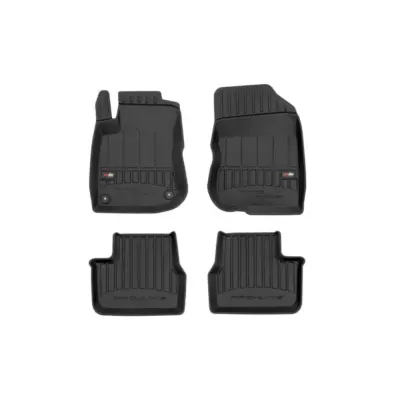 Tappeti Gomma Specifici 4 Pezzi Neri per Peugeot 208 2012-2019