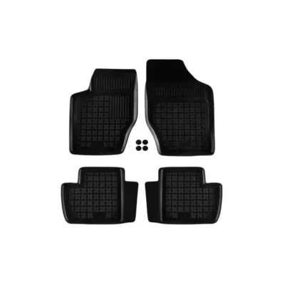 Tappeti Gomma Specifici 4 Pezzi Neri per Peugeot 308 2007-2013