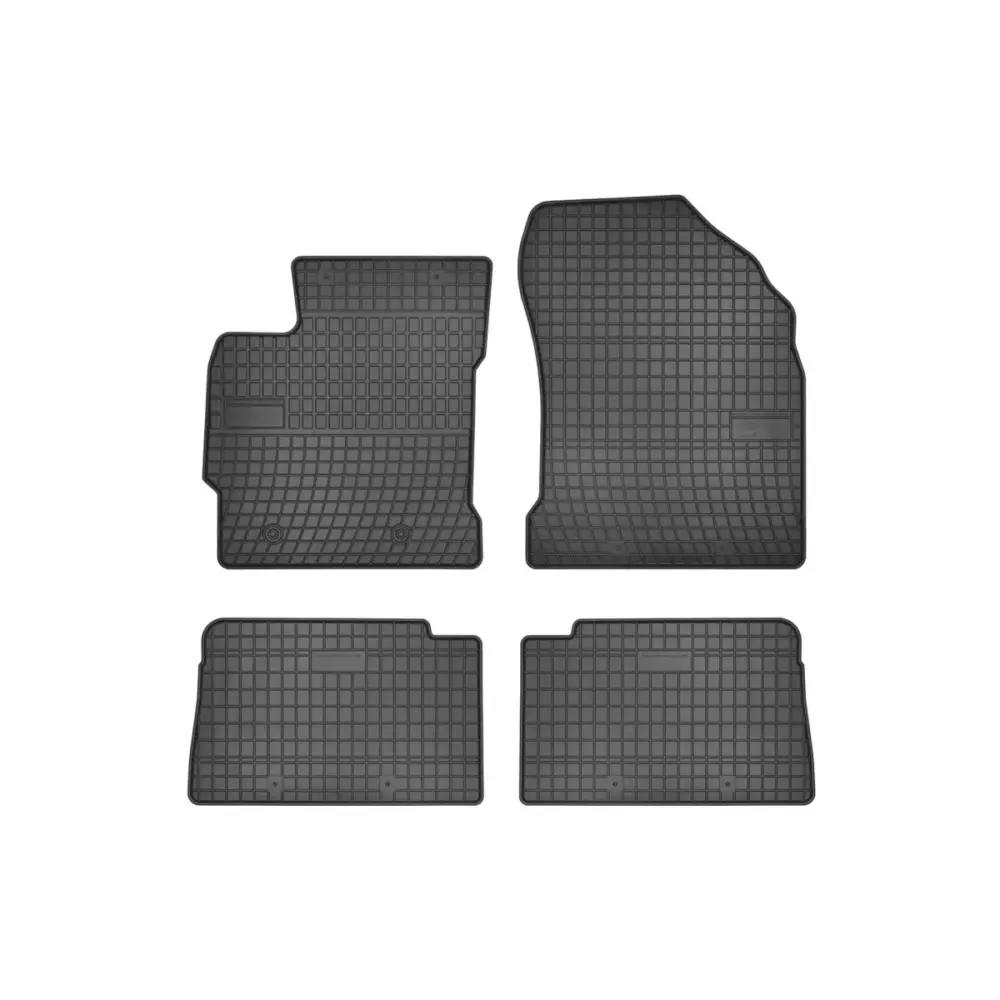 Tappeti Gomma Specifici 4 Pezzi Neri per Toyota Auris 2013-2018