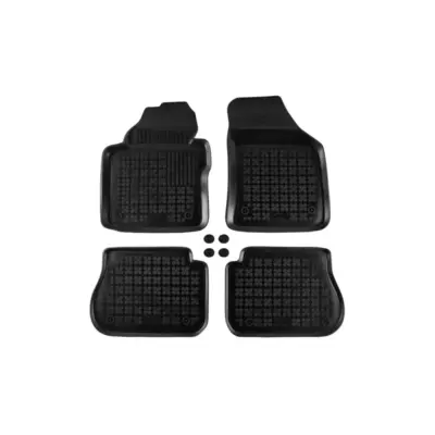 Tappeti Gomma Specifici 4 Pezzi Neri per Volkswagen Caddy 2003-2020