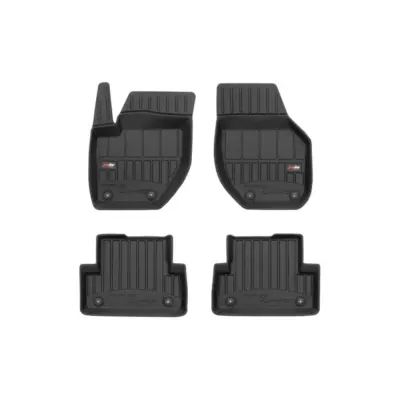 Tappeti Gomma Specifici 4 Pezzi Neri per Volvo V40 2012-2019