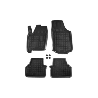 Tappeti Gomma Specifici 4 Pezzi Nero per Opel Meriva a 2003-2010