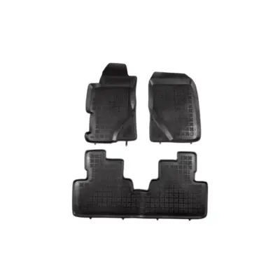 Tappeti Gomma Specifici Set 3 Pezzi Neri per Honda Civic Berlina 2001-2006