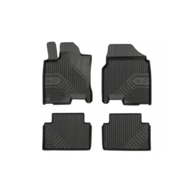 Tappeti Gomma Specifici Set 4 Pezzi Neri per Nissan Qashqai 2006-2013