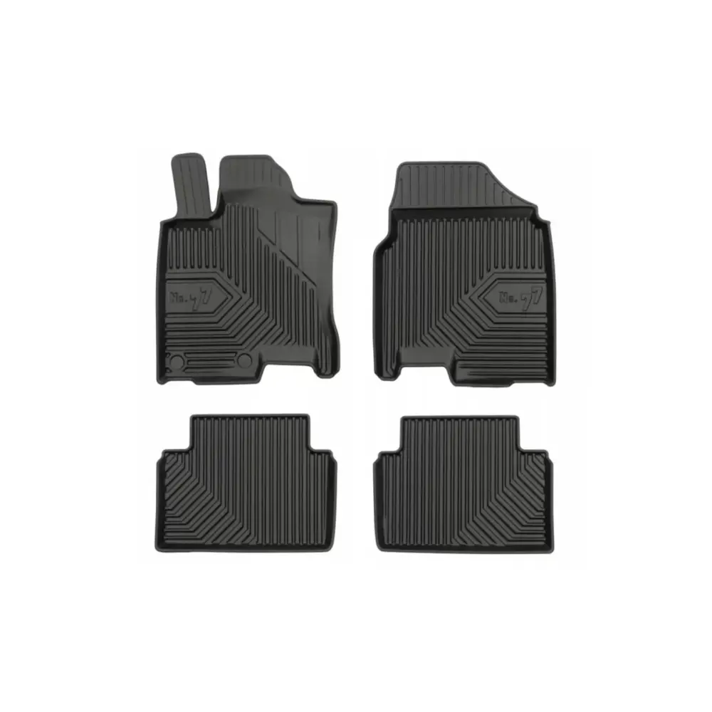Tappeti Gomma Specifici Set 4 Pezzi Neri per Nissan Qashqai 2006-2013