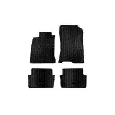 Tappeti Gomma Specifici Set 4 Pezzi Neri per Renault Laguna dal 2007