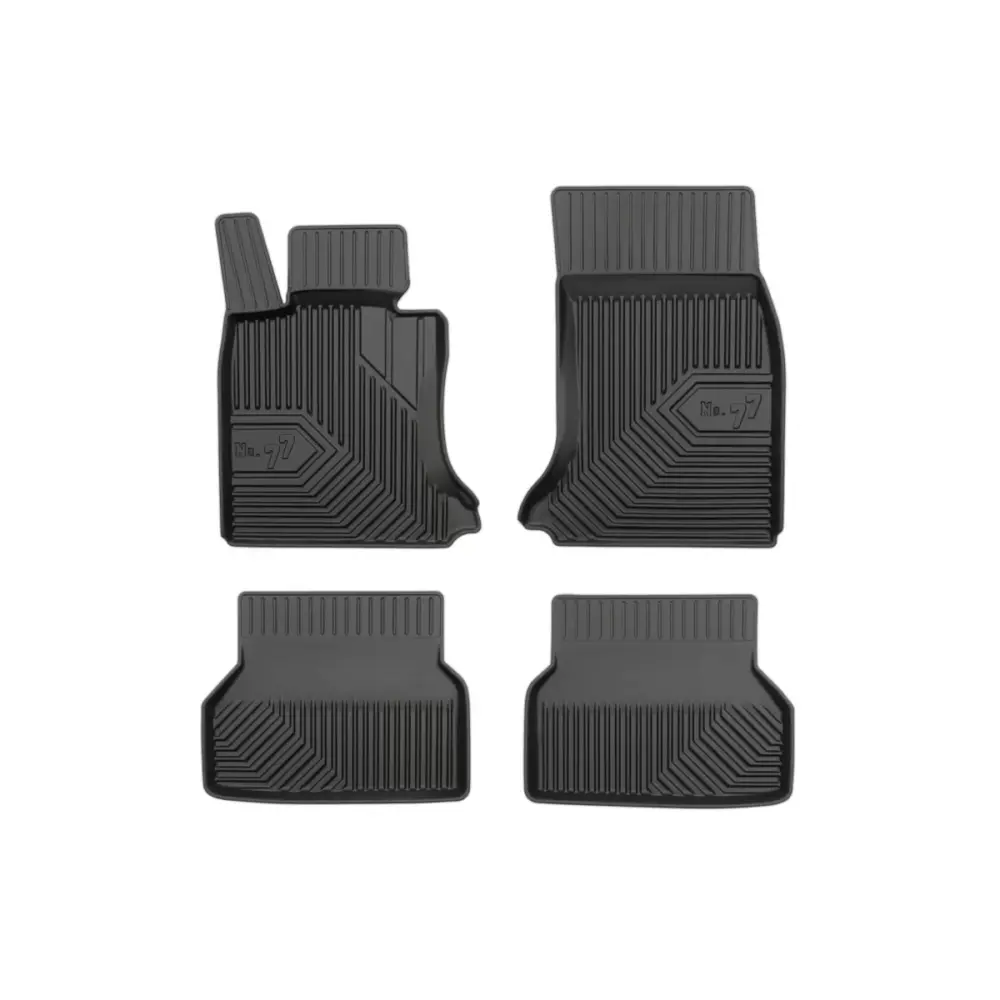 Tappeti Gomma Specifici Set 4 Pezzi Nero per BMW Serie 5 E60 2003-2010