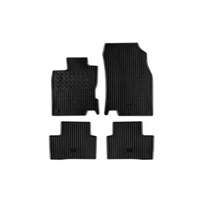 Tappeti Gomma Specifici Set 4 Pezzi Nero per Renault Kadjar dal 2015