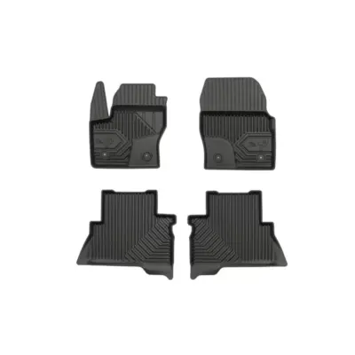 Tappeti in Gomma Specifici 4 Pezzi Neri per Ford Kuga 2013-2019