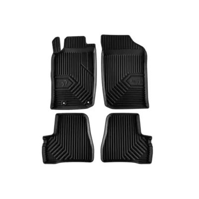 Tappeti in Gomma Specifici 4 Pezzi Nero per Peugeot 206 1998-2012