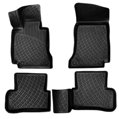 Tappetini 3D Gomma Tpe Set 4 Pezzi per Mercedes Classe C W205 2014-2020