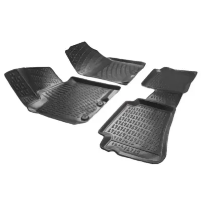 Tappetini 3D in Gomma Tpe 4 Pezzi per Hyundai I20 2015-2020 Nero