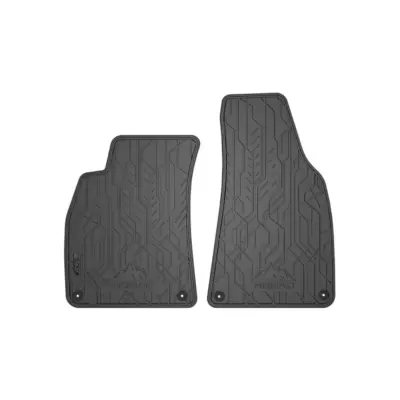 Tappetini Anteriori Gomma 2 Pezzi Neri per Audi A4 B6 2000-2006