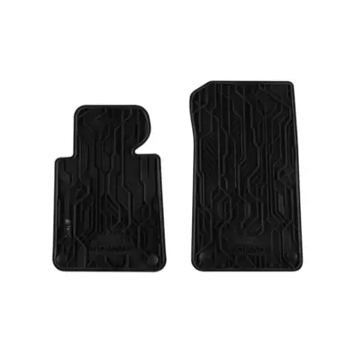 Tappetini Anteriori Gomma 2 Pezzi Neri per BMW Serie 3 E46 1998-2005