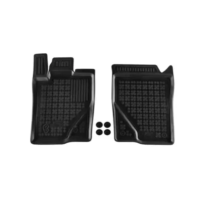 Tappetini Anteriori Gomma 2 Pezzi Neri per Ford Ranger 2022 Cabina Singola