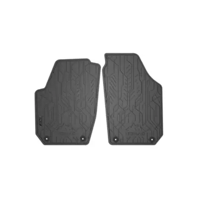 Tappetini Anteriori Gomma 2 Pezzi Neri per Skoda Fabia 2006-2014