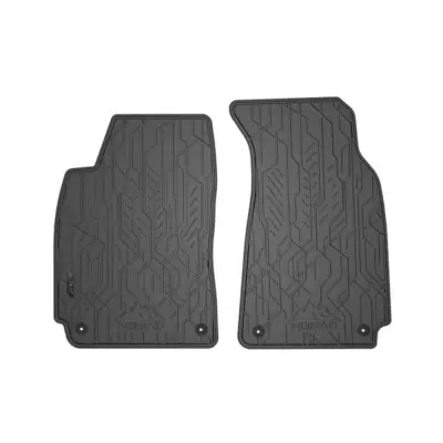 Tappetini Anteriori Gomma 2 Pezzi Neri per Volkswagen Passat B5 1996-2005