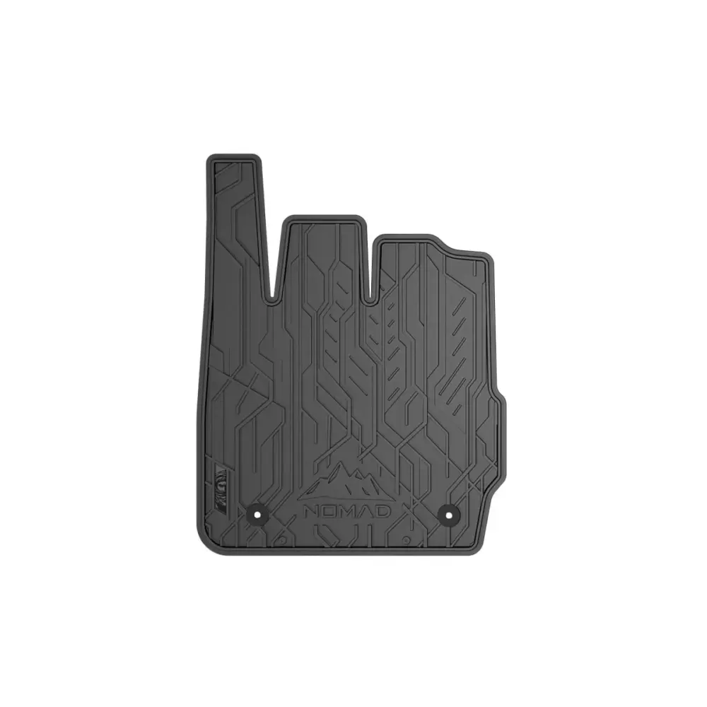 Tappetini Anteriori Gomma 2 Pezzi per Ford Fiesta 2008-2017 Nero
