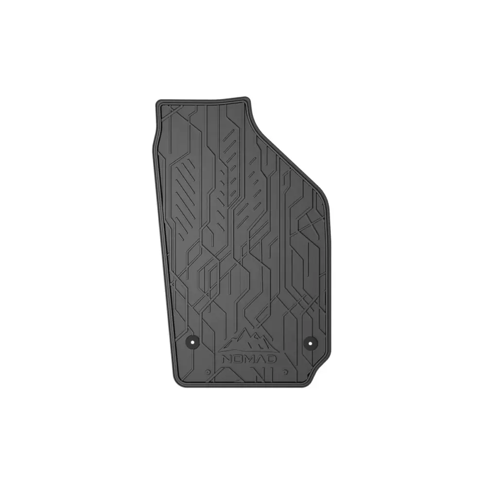 Tappetini Anteriori Gomma Neri 2 Pezzi per Volkswagen Fox 2003-2021
