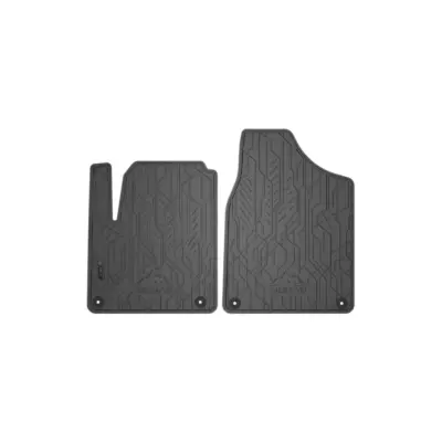 Tappetini Anteriori Gomma Neri 2 Pezzi per Volkswagen Sharan 1995-2010