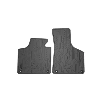 Tappetini Anteriori Gomma Neri Set 2 Pezzi per Audi A3 8P 2003-2013