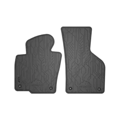Tappetini Anteriori Gomma Neri Set 2 Pezzi per Volkswagen Passat B6 2005-2010