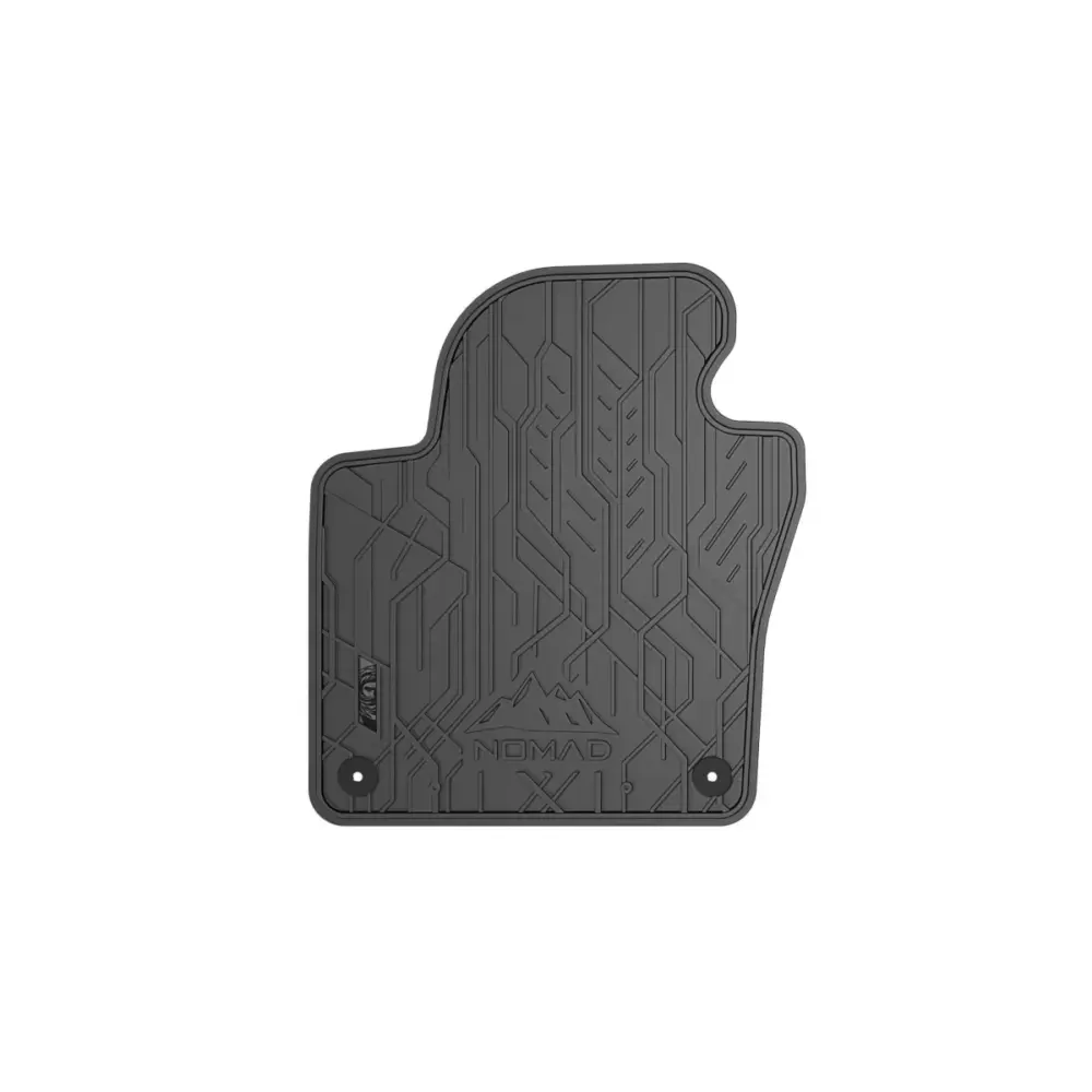 Tappetini Anteriori Gomma Set 2 Pezzi Neri per Volkswagen Tiguan 2001-2016