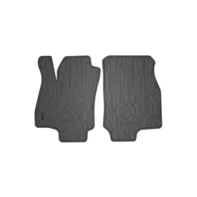 Tappetini Anteriori in Gomma 2 Pezzi per Opel Astra G 1998-2009 Nero