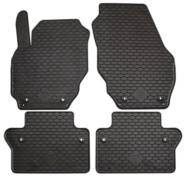 Tappetini auto in gomma antiscivolo per Volvo S80 dal 2006, V70/XC70 dal 2007