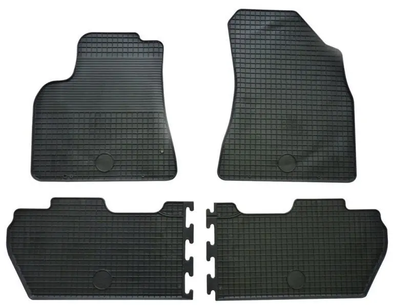 Tappetini auto in gomma antiscivolo resistenti per Citroen Berlingo II 2008-2018