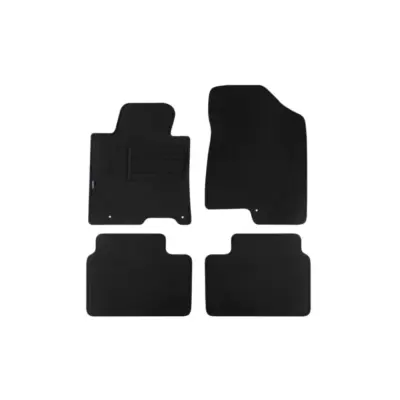 Tappetini Doppio Strato in Tessuto Rex Neri Set 4 Pezzi per Kia Ceed 2012-2018