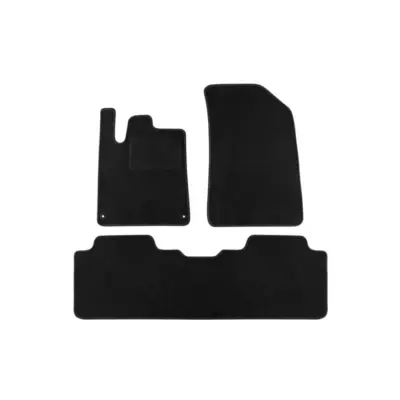 Tappetini Doppio Strato in Tessuto Rex Nero Set 3 Pezzi per Citroën C5