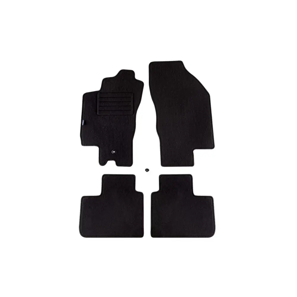 Tappetini Doppio Strato in Tessuto Rex Nero Set 4 Pezzi per Alfa Romeo 159