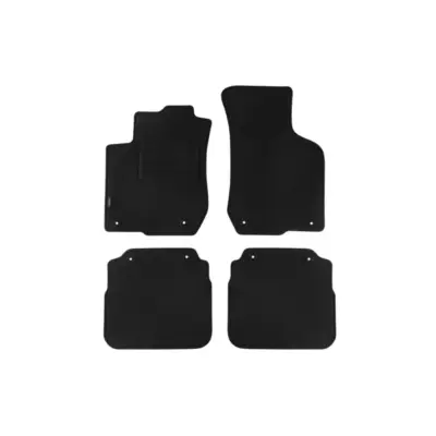 Tappetini Doppio Strato in Tessuto Rex Nero Set 4 Pezzi per Audi A3 1998-2003