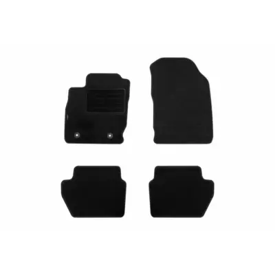Tappetini Doppio Strato in Tessuto Rex Nero Set 4 Pezzi per Ford Ecosport