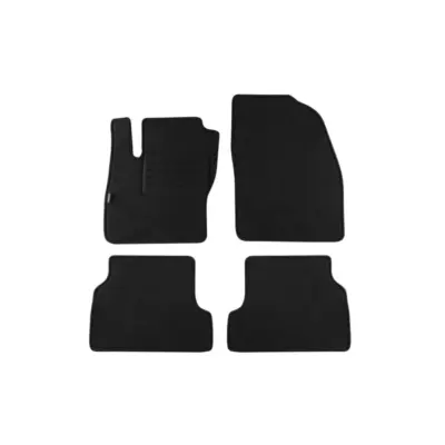 Tappetini Doppio Strato in Tessuto Rex Nero Set 4 Pezzi per Ford Focus 2004-2011