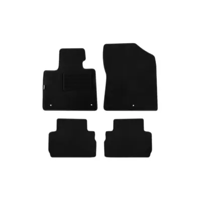 Tappetini Doppio Strato in Tessuto Rex Nero Set 4 Pezzi per Hyundai Santa Fe