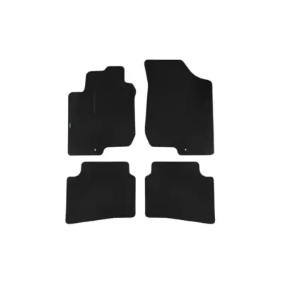 Tappetini Doppio Strato in Tessuto Rex Nero Set 4 Pezzi per Kia Ceed 2007-2009