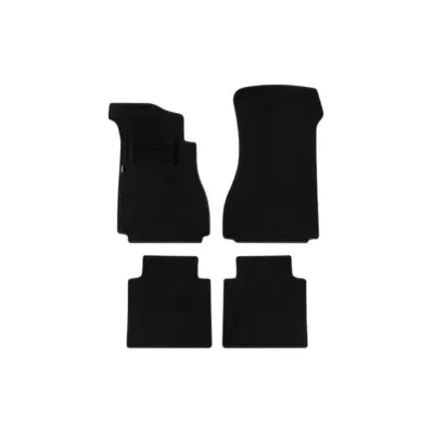 Tappetini Doppio Strato in Tessuto Rex Nero Set 4 Pezzi per Mercedes Classe E