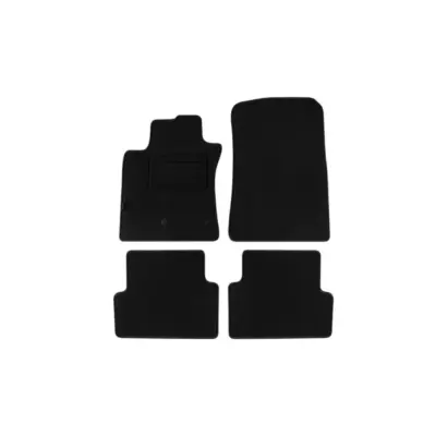 Tappetini Doppio Strato in Tessuto Rex Nero Set 4 Pezzi per Renault Modus