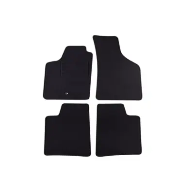 Tappetini Doppio Strato in Tessuto Rex Nero Set 4 Pezzi per Renault Twingo