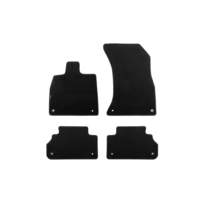 Tappetini Doppio Strato in Tessuto Rex Set 4 Pezzi per Audi Q5 dal 2017 Nero
