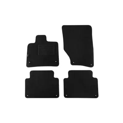 Tappetini Doppio Strato in Tessuto Rex Set 4 Pezzi per Audi Q7 2006-2015 Nero
