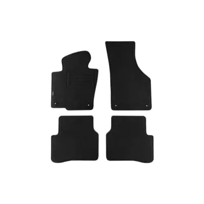 Tappetini Doppio Strato Neri 4 Pezzi per Volkswagen Passat 2005-2014 Passat Cc