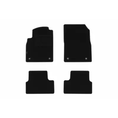 Tappetini Doppio Strato Neri Rex per Opel Astra J 2009-2015 Set 4 Pezzi