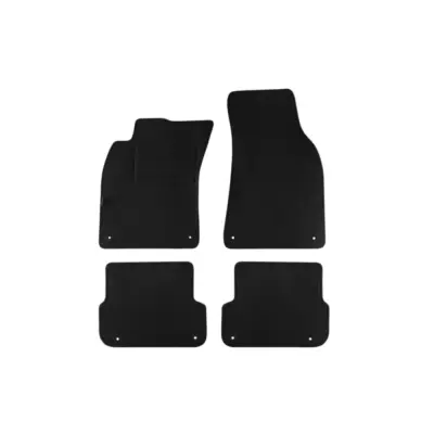 Tappetini Doppio Strato Neri Set 4 Pezzi per Audi A6 2006-2011 Berlina