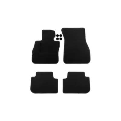 Tappetini Doppio Strato Neri Set 4 Pezzi per BMW Serie 1 F40 dal 2019
