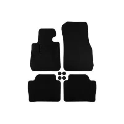 Tappetini Doppio Strato Neri Set 4 Pezzi per BMW Serie 3 F30 2012-2019