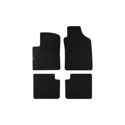 Tappetini Doppio Strato Neri Set 4 Pezzi per Fiat 500 2007-2013