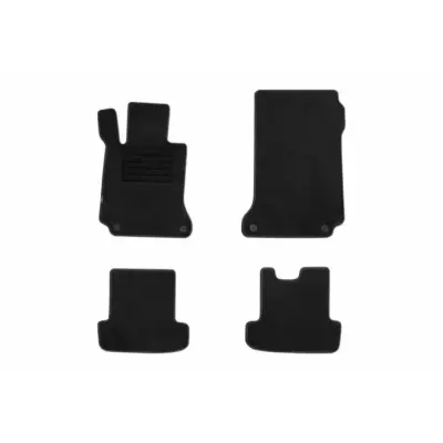 Tappetini Doppio Strato Neri Set 4 Pezzi per Mercedes Classe E C207 Coupe